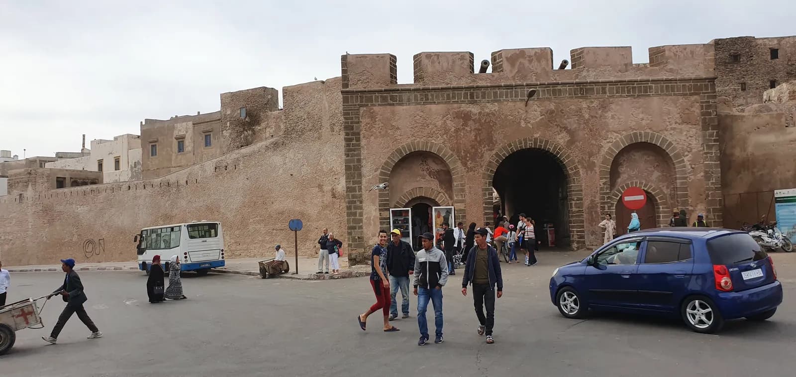 La porte Bab Doukkala, entrée nord de la médina d’Essaouira